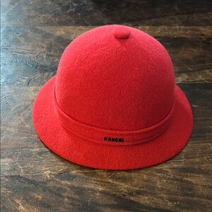 Kangol Red Dome-Shaped Hat